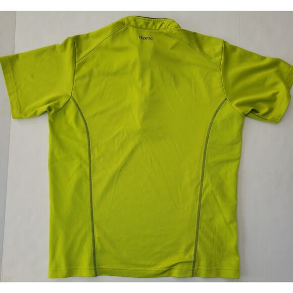 TezRoc 100 Chatreuse Green Qtr Zip Trail Running Athletic Tee Pullover Size XL - Picture 5 of 6